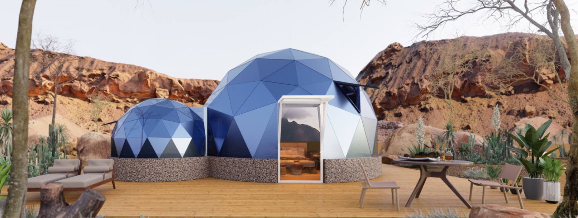 齐河县球形智能光伏玻璃星空房